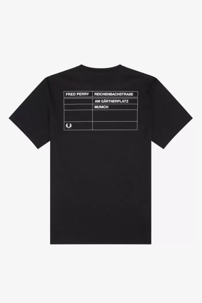 Fred Perry Munich Ringer Men’s T-Shirt Black TRCWX5430