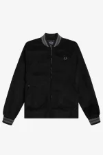 Fred Perry Needlecord Tennis Bomber Men’s Jackets Black RDBGN1509