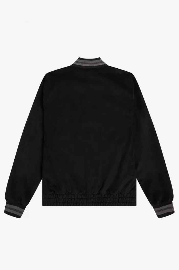 Fred Perry Needlecord Tennis Bomber Men’s Jackets Black RDBGN1509