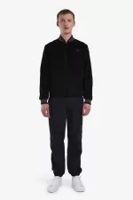 Fred Perry Needlecord Tennis Bomber Men’s Jackets Black RDBGN1509