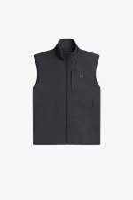 Fred Perry Nylon Men’s Vest Anchor Grey UJWNT1736