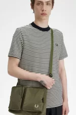 Fred Perry Nylon Pocket Side Men’s Bags Uniform Green Warm Grey EGLSA6240