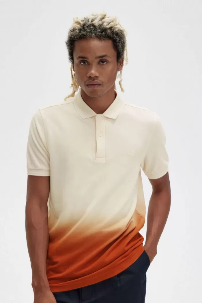 Fred Perry Ombre Men’s Shirt Silky Peach CPOKE0912