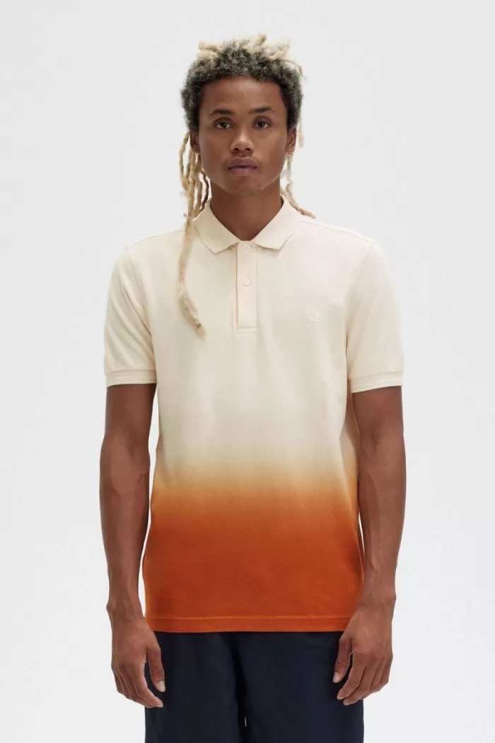 Fred Perry Ombre Men’s Shirt Silky Peach CPOKE0912