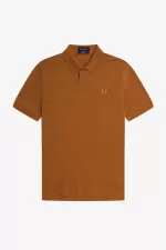 Fred Perry One Button Men’s Polo Shirt Dark Coffee RALGS7038