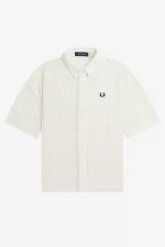 Fred Perry Open-Knit Women’s Shirt Snow White UGVMT6751