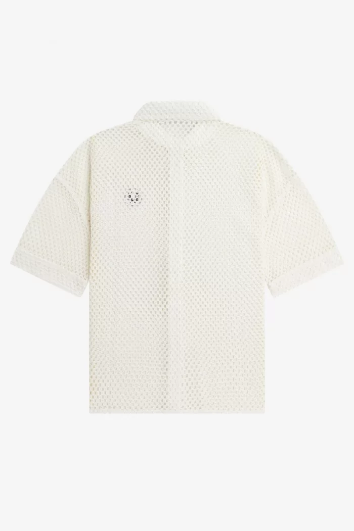 Fred Perry Open-Knit Women’s Shirt Snow White UGVMT6751