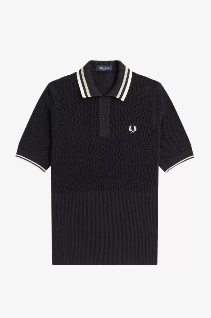 Fred Perry Open-Knitted Women’s Shirt Black JNCRH0821