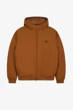 Fred Perry Padded Hooded Brentham Men’s Jackets Dark Coffee MJPNT9675