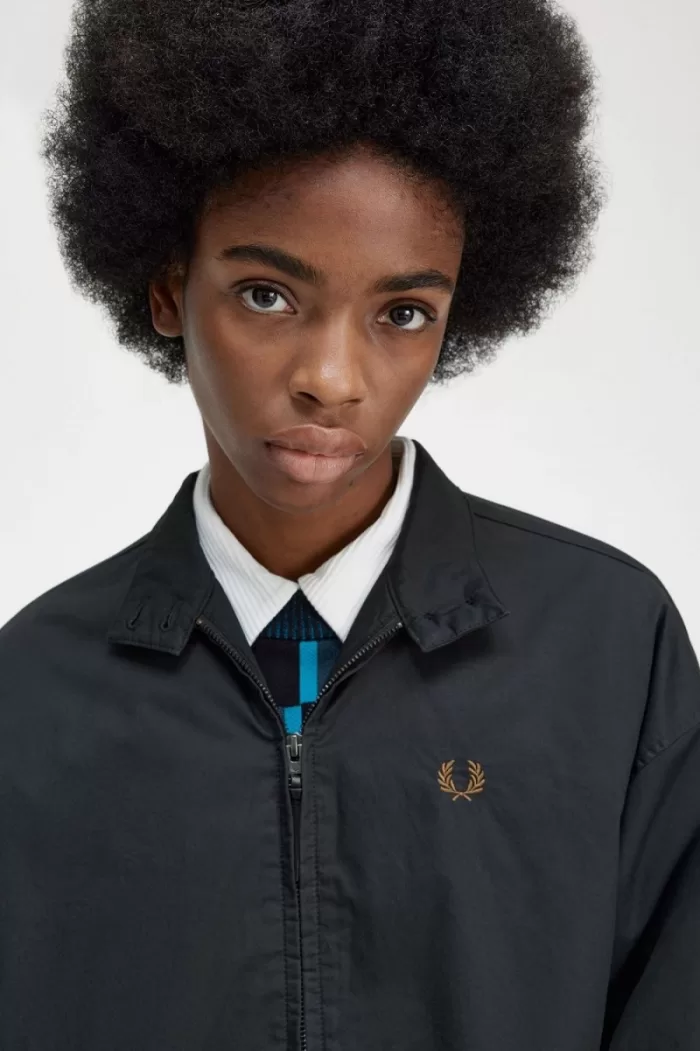 Fred Perry Padded Zip-Through Women’s Jackets Black YTNVX5391