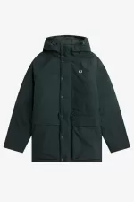 Fred Perry Padded Zip Through Men’s Jackets Night Green JVBXT3651