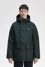 Fred Perry Padded Zip Through Men’s Jackets Night Green JVBXT3651