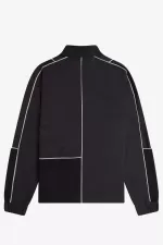 Fred Perry Piped Shell Men’s Jackets Black CBQUV6194