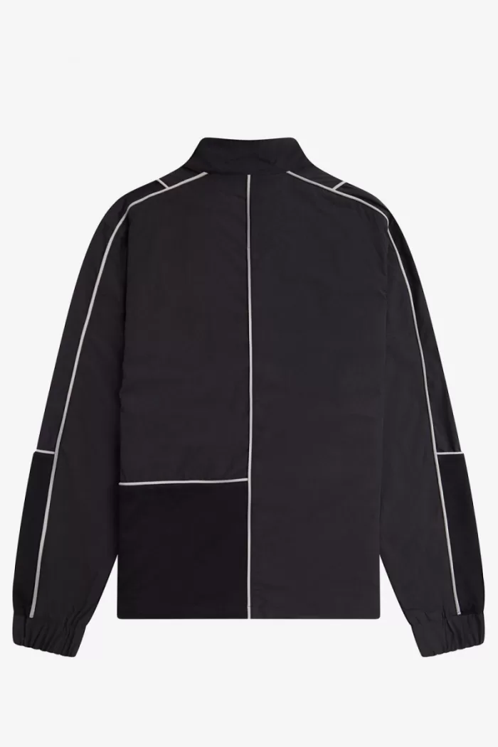 Fred Perry Piped Shell Men’s Jackets Black CBQUV6194