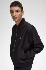 Fred Perry Printed Bomber Men’s Jackets Black KCHDT3509