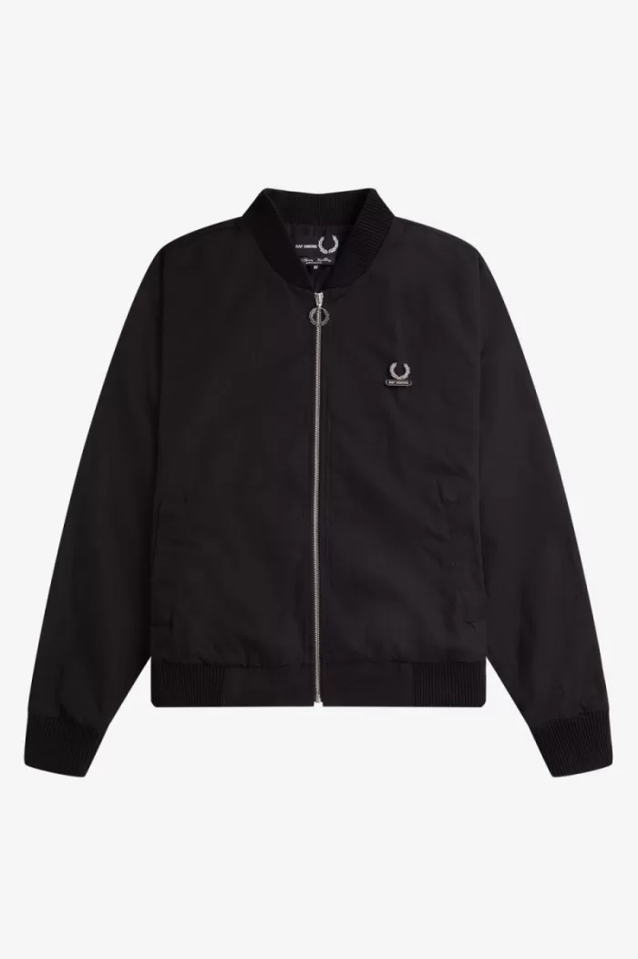 Fred Perry Printed Bomber Men’s Jackets Black KCHDT3509