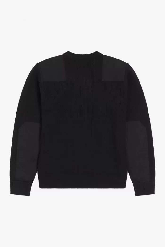 Fred Perry Printed Men’s Jumper Black VARNT6203