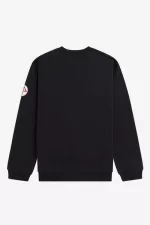 Fred Perry Printed Men’s Sweatshirts Black AMCXD6098