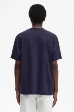 Fred Perry Printed Men’s T-Shirt Navy Blue DSXTK2693