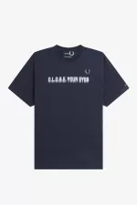 Fred Perry Printed Men’s T-Shirt Navy Blue DSXTK2693