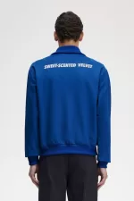 Fred Perry Printed Men’s Track Jackets Royal Blue INZPG0316