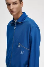 Fred Perry Printed Men’s Track Jackets Royal Blue INZPG0316