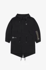 Fred Perry Printed Patch Men’s Parka Black DLXZS5208