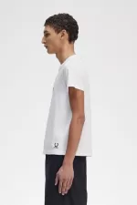 Fred Perry Printed Slim-Fit Men’s T-Shirt White KSQRT4107