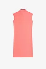 Fred Perry Printed Trim Piqué Women’s Dress Coral Heat AVOGY0182