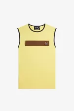 Fred Perry Printed Vest Men’s T-Shirt Dirty Lime YGEFQ3620