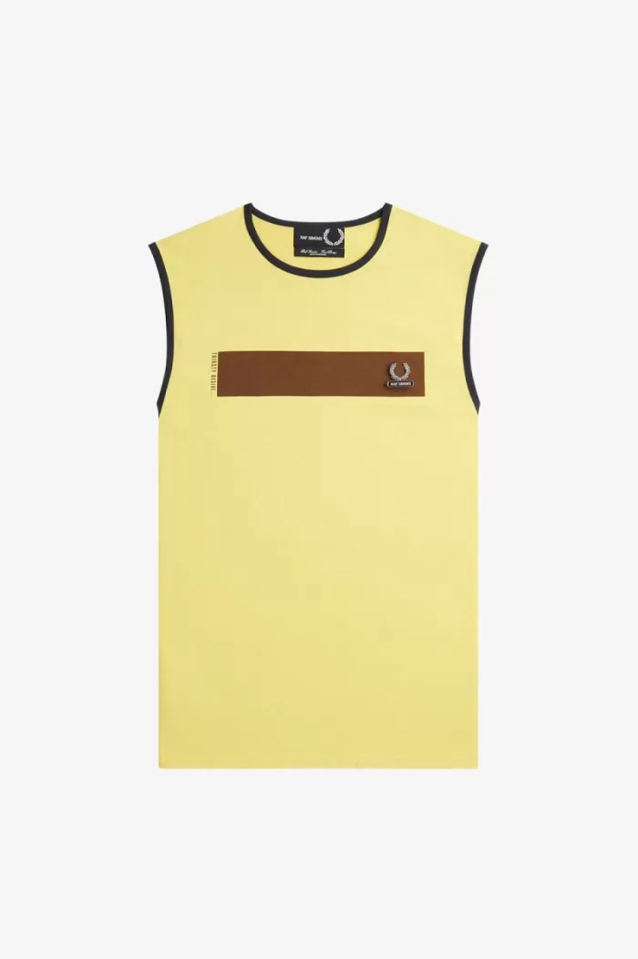 Fred Perry Printed Vest Men’s T-Shirt Dirty Lime YGEFQ3620