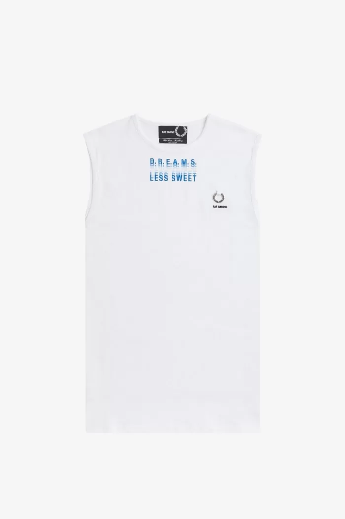 Fred Perry Printed Vest Men’s T-Shirt White VIXQA3486