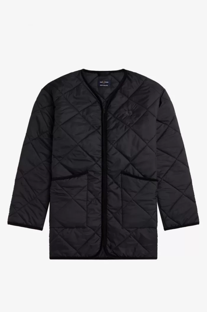 Fred Perry Quilted Liner Men’s Jackets Lamp Black EBYIC4069