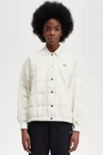 Fred Perry Quilted Women’s Jackets Beige GTCUI4653