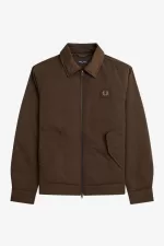 Fred Perry Quilted Zip Through Men’s Jackets Burnt Tobacco VXFWZ0147