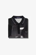 Fred Perry Rave Graphic Men’s Polo Shirt Black QZXDC2731