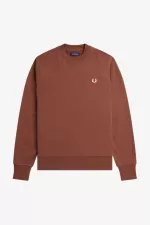 Fred Perry Rave Graphic Men’s Sweatshirts Whisky Brown NRZLY8435