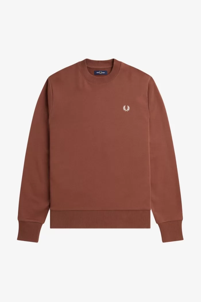 Fred Perry Rave Graphic Men’s Sweatshirts Whisky Brown NRZLY8435