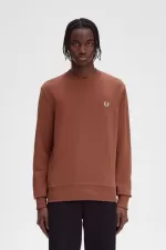 Fred Perry Rave Graphic Men’s Sweatshirts Whisky Brown NRZLY8435