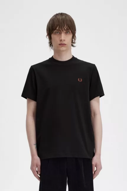 Fred Perry Rave Graphic Men’s T-Shirt Black UKLOP7869