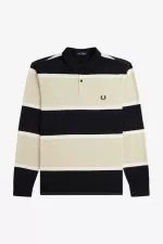 Fred Perry Relaxed Stripe Men’s Polo Shirt Oatmeal EJYUS9208