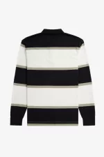 Fred Perry Relaxed Stripe Men’s Polo Shirt Snow White BFGHY9528