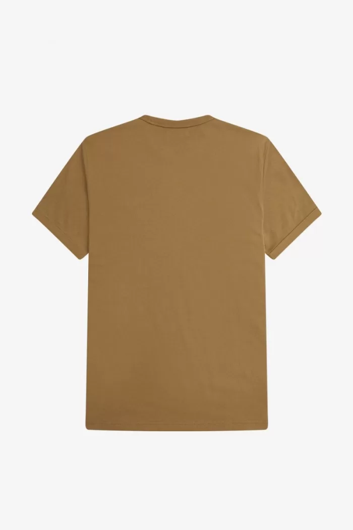 Fred Perry Ringer Men’s T-Shirt Brown VJNGA2318