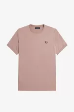 Fred Perry Ringer Men’s T-Shirt Dark Pink XSRBH4380