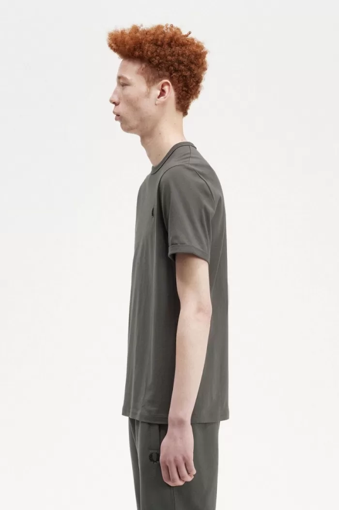 Fred Perry Ringer Men’s T-Shirt Field Green IHMKB0123