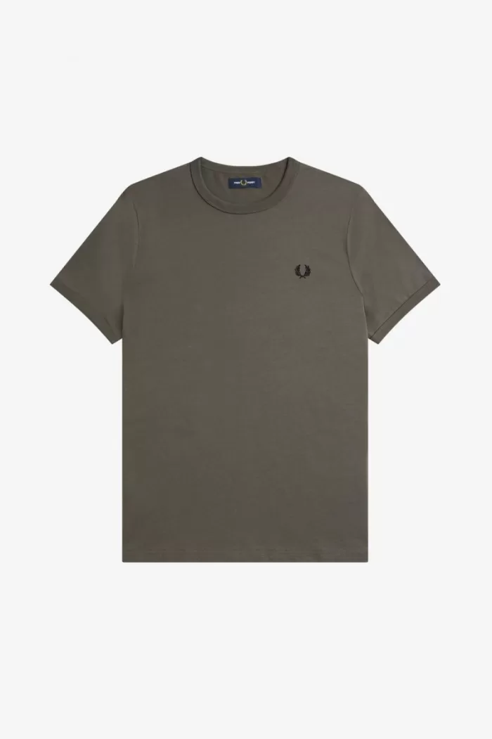 Fred Perry Ringer Men’s T-Shirt Field Green IHMKB0123