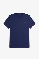 Fred Perry Ringer Men’s T-Shirt French Navy Snow White JPBQG0257