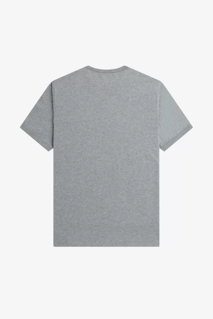 Fred Perry Ringer Men’s T-Shirt Grey IJNLC4859