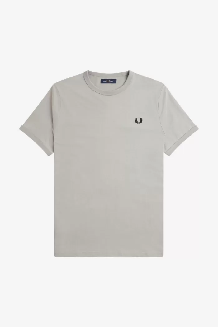 Fred Perry Ringer Men’s T-Shirt Grey KBJIL5329