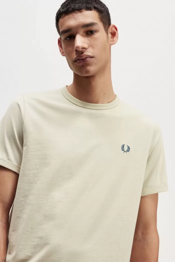 Fred Perry Ringer Men’s T-Shirt Light Mint WIOCS1530